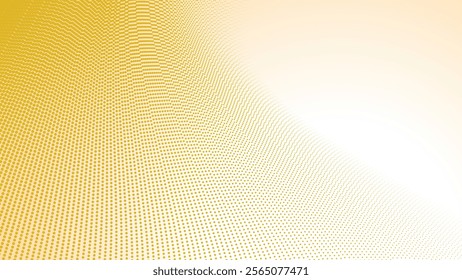 Yellow halftone gradient abstract background for backdrop or presentation