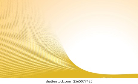 Yellow halftone gradient abstract background for backdrop or presentation