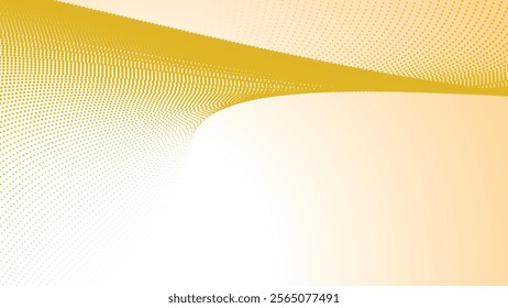 Yellow halftone gradient abstract background for backdrop or presentation