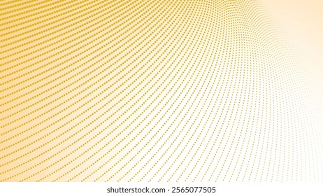 Yellow halftone gradient abstract background for backdrop or presentation