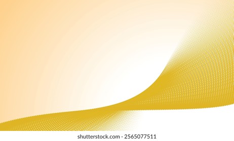 Yellow halftone gradient abstract background for backdrop or presentation