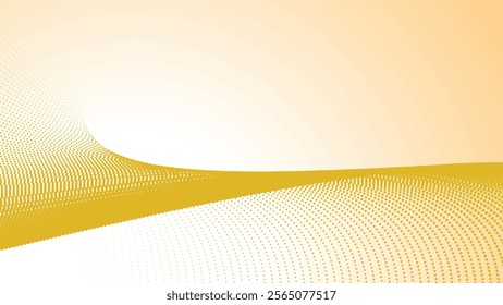 Yellow halftone gradient abstract background for backdrop or presentation
