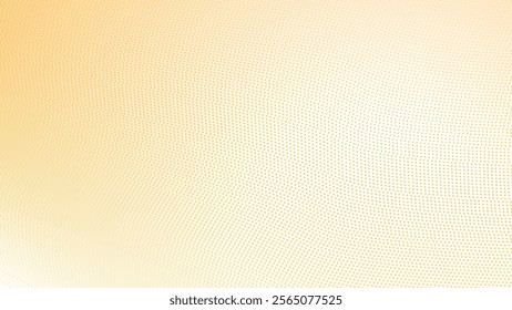 Yellow halftone gradient abstract background for backdrop or presentation