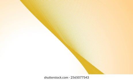 Yellow halftone gradient abstract background for backdrop or presentation