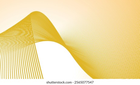 Yellow halftone gradient abstract background for backdrop or presentation