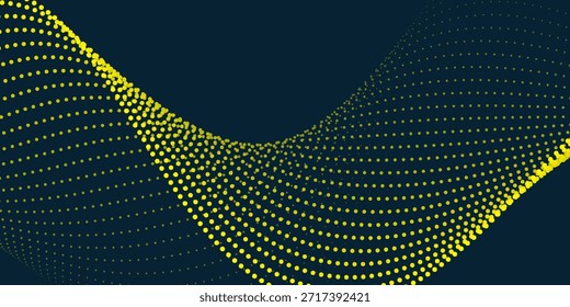 Yellow halftone with gradient abstract background for backdrop or presentation