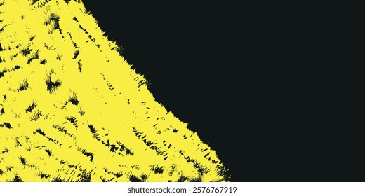 yellow halftone on black  background. Vector dotted sparkles or halftone shine pattern texture Pop Art Style Background. vector illustration