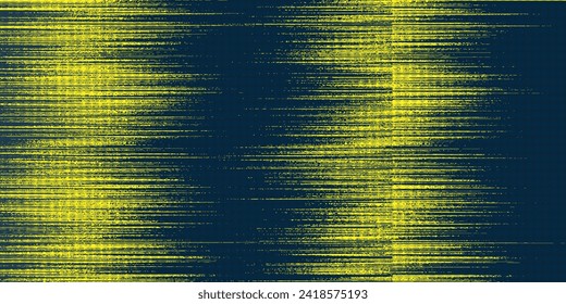 Yellow halftone on blue background. Vector dotted sparkles or halftone shine pattern texture Pop Art Style Background
