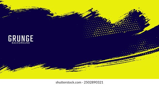 Yellow halftone on blue background. Vector dotted sparkles or halftone shine pattern texture Pop Art Style Background. 