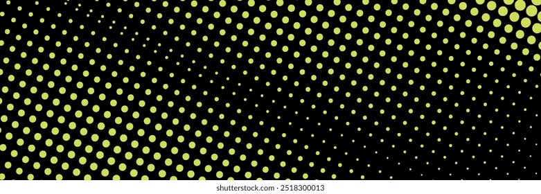 Medio tono amarillo sobre fondo azul. Vector punteado destellos o semitono brillo patrón textura Pop estilo de arte Background.eps10