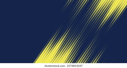Yellow halftone on blue background. Vector dotted sparkles or halftone shine pattern texture Pop Art Style Background. dots halftone	