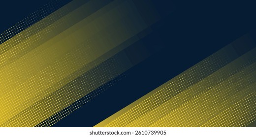 Yellow halftone on blue background. Vector dotted sparkles or halftone shine pattern texture Pop Art Style Background vector eps10