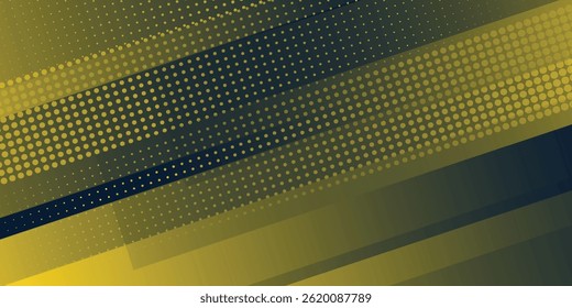 Yellow halftone on blue background. Vector dotted sparkles or halftone shine pattern texture Pop Art Style Background vector illustration 