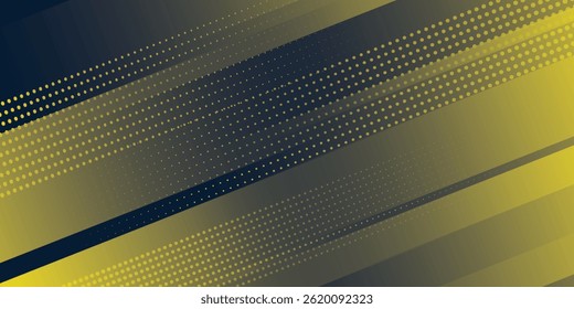 Medio tono amarillo sobre fondo azul. Vector punteado destellos o semitono brillo patrón textura Pop estilo de arte Ilustración vectorial de fondo
