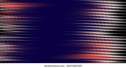 Yellow halftone on blue background. Vector dotted sparkles or halftone shine pattern texture Pop Art Style Background.
