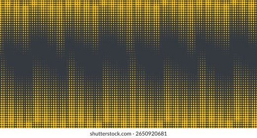 Medio tono amarillo sobre fondo azul. Vector punteado destellos o semitono brillo patrón textura Pop estilo de arte de fondo. grunge ilustración desight.art