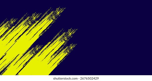 Medio tono amarillo sobre fondo azul. Vector punteado destellos o semitono brillo patrón textura Pop estilo de arte de fondo. 