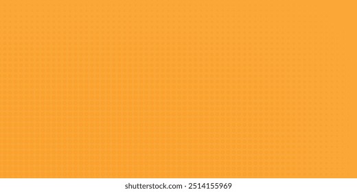 Padrão de meio-tom amarelo. Fundo de gradiente de quadrinhos retrô. Sobreposição de textura pontilhada em pixels laranja brilhante.