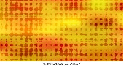 Textura de semitono amarillo útil como fondo. Textura de patrón de punto de semitono, fondo de semitono abstracto. Fondo grunge amarillo y rojo
