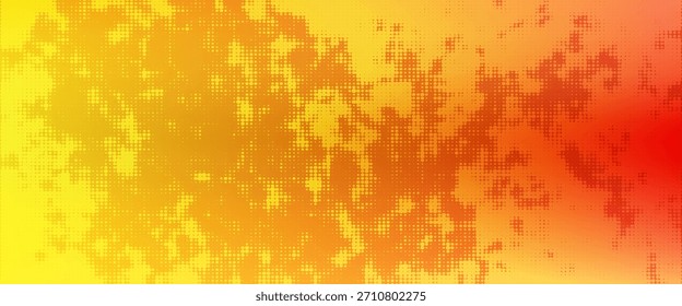 Textura de semitono amarillo útil como fondo. Textura de patrón de punto de semitono, fondo de semitono abstracto. Fondo grunge amarillo y rojo