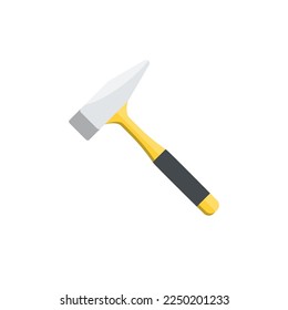 Yellow hammer on isolated background, Vector illustration.