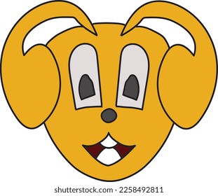 yellow hand drawn cute character