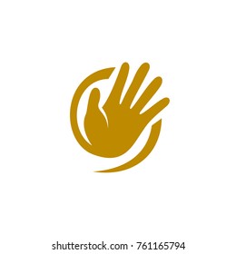 Yellow Hand Logo