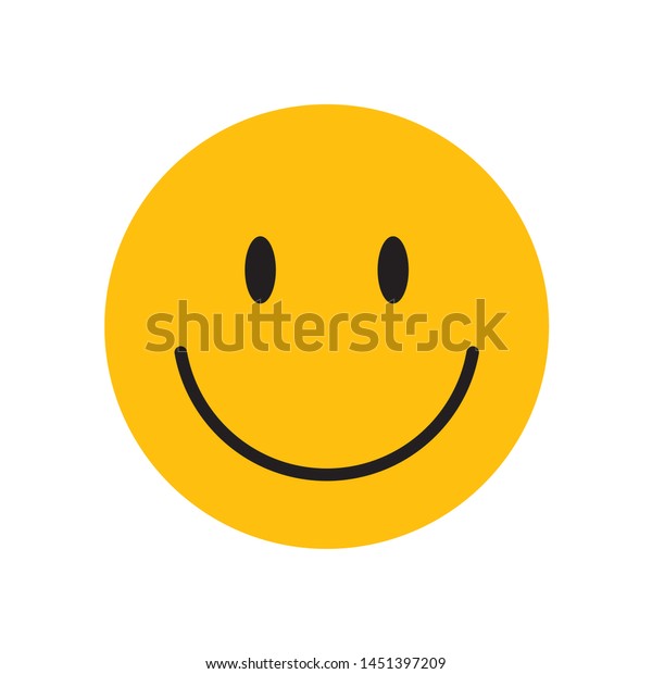 黄色い幸せそうな顔と笑顔 のベクター画像素材 ロイヤリティフリー