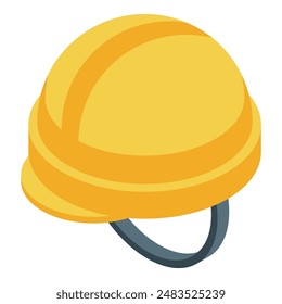 Yellow hard hat, an essential piece of personal protective equipment, ensuring safety for workers in hazardous environments