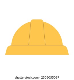 Yellow hard hat safety gear graphic Vector