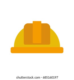 Yellow hard. Vector illustration
