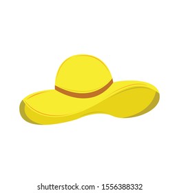 Yellow Hat  clip art design vector illustration image