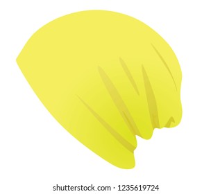 Yellow hat. vector illustration