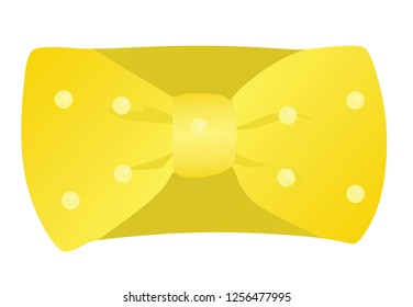 Yellow headband. vector illustration