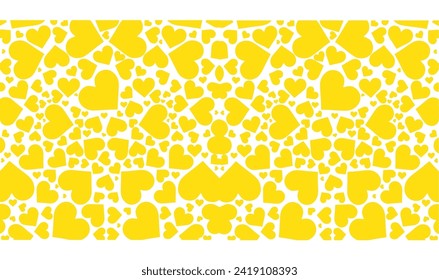 Yellow Heart Background, Creative, Stylish