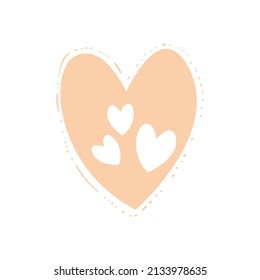 yellow heart with hearts inside him