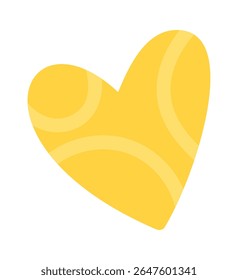 Yellow heart shape message box