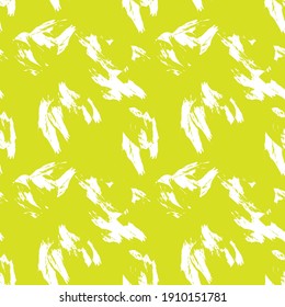 Yellow Heart shaped brush stroke seamless pattern background for fashion textiles, graphics