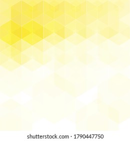 Yellow hex. Vector abstract geometric background. Brochure design template.