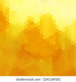 Yellow hexagon background. Vector illustration.