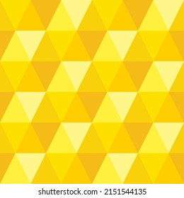 yellow hexagon dimensional seamless background