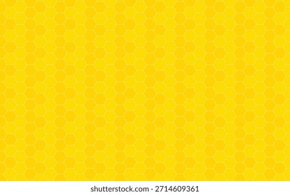 Yellow Hexagon Honeycomb Pattern Background.