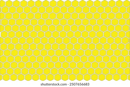 Yellow Hexagon Honeycomb Pattern, Seamless Vector Design, backgrounds, packaging, fashion, and textiles, background for presentations
