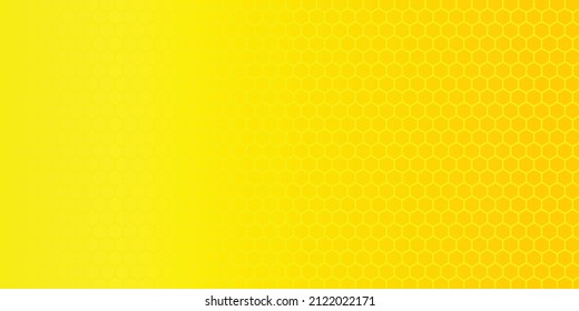 Yellow Hexagonal Honeycomb Bee Background