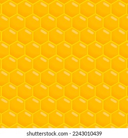 yellow hexagonal honeycombs arranged in a row