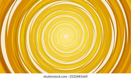 Vórtice de luz de buraco amarelo, plano de fundo abstrato espiral