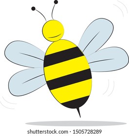 yellow honey bee graphic vector