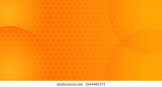 Yellow honey hive honeycombs. Hexagonal cells texture. Honeycomb grid honeyed. Vector illustration.