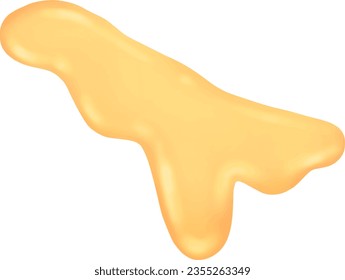 Yellow honey that is naturally sweet.