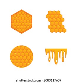 Yellow Honey Vector Set Collection